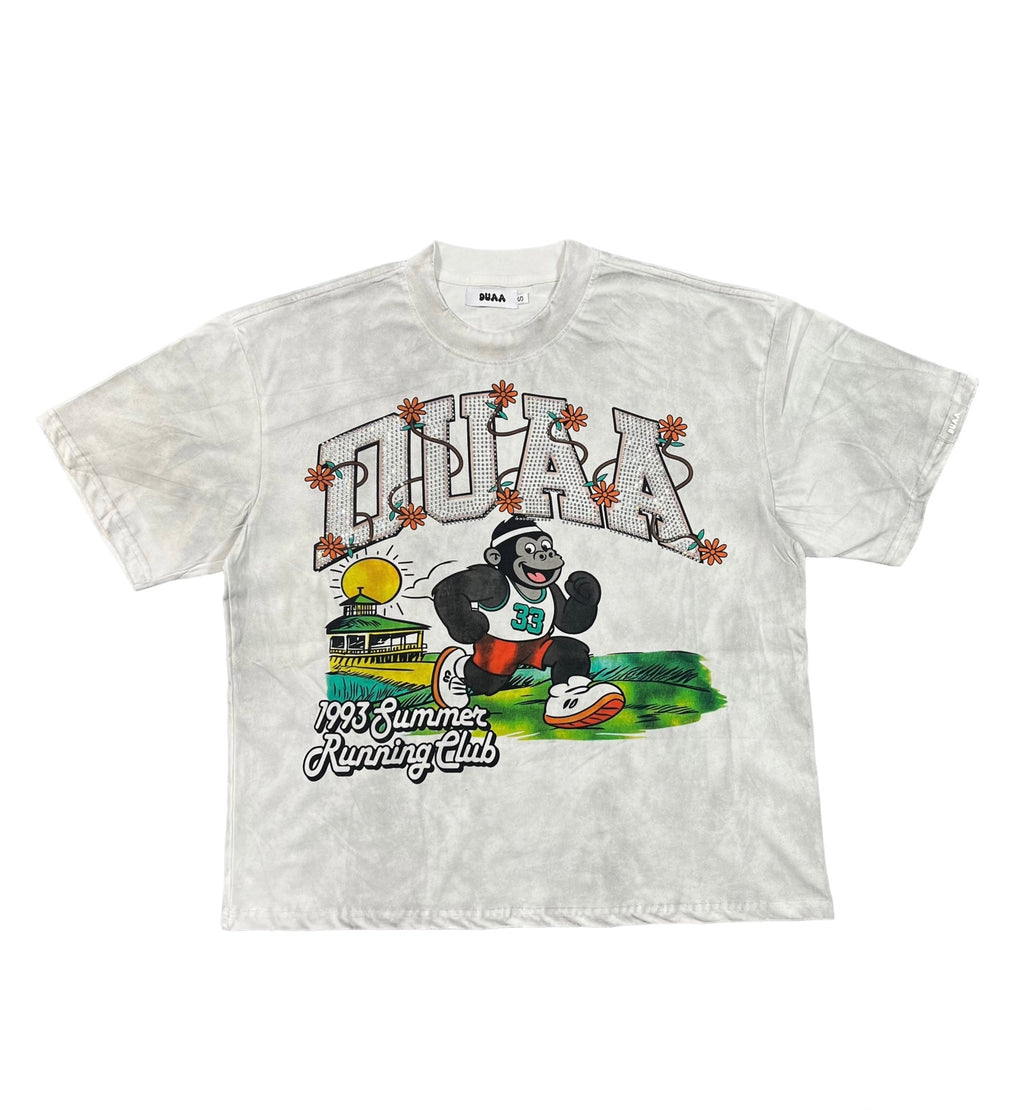 Camiseta Oversize Gráfica 'Summer Running Club' - Edición Streetwear