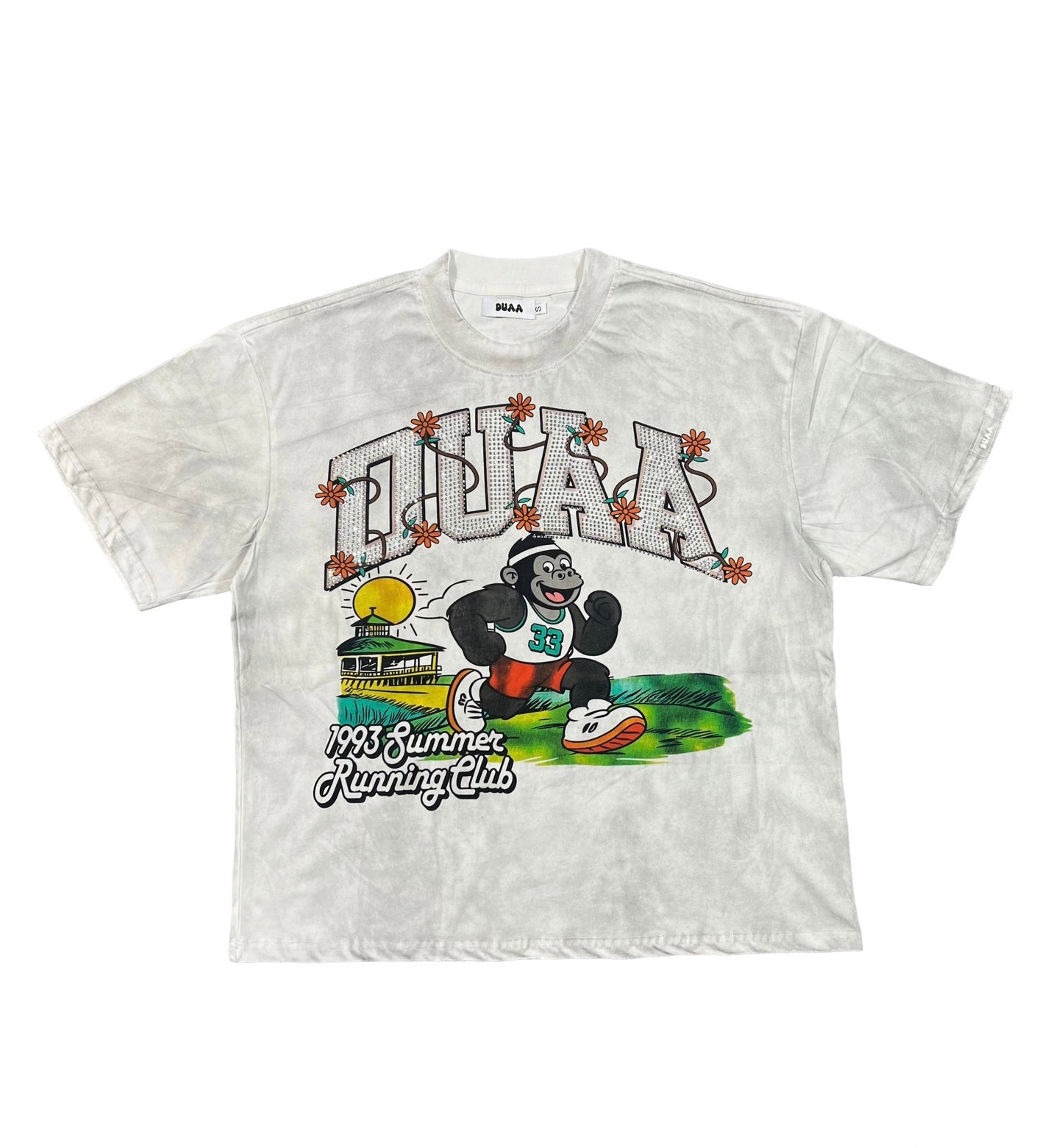Camiseta Oversize Gráfica 'Summer Running Club' - Edición Streetwear