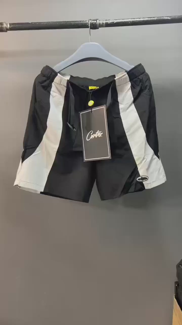 Short Deportivo Wind Panel Blanco/Negro