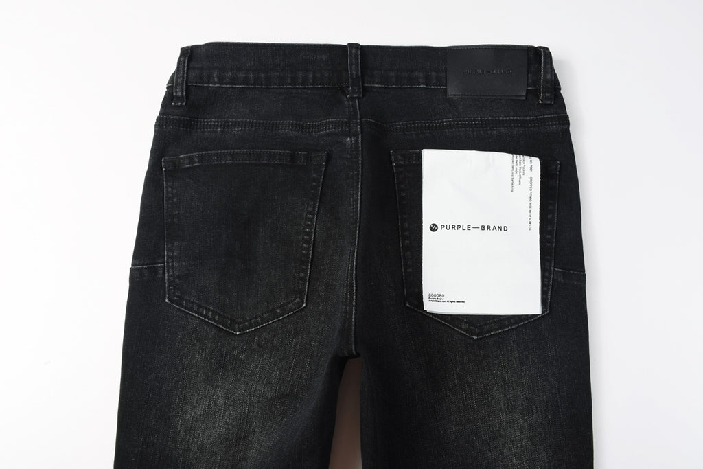 Jeans Negro Desgastado – Detalles en Pedrería