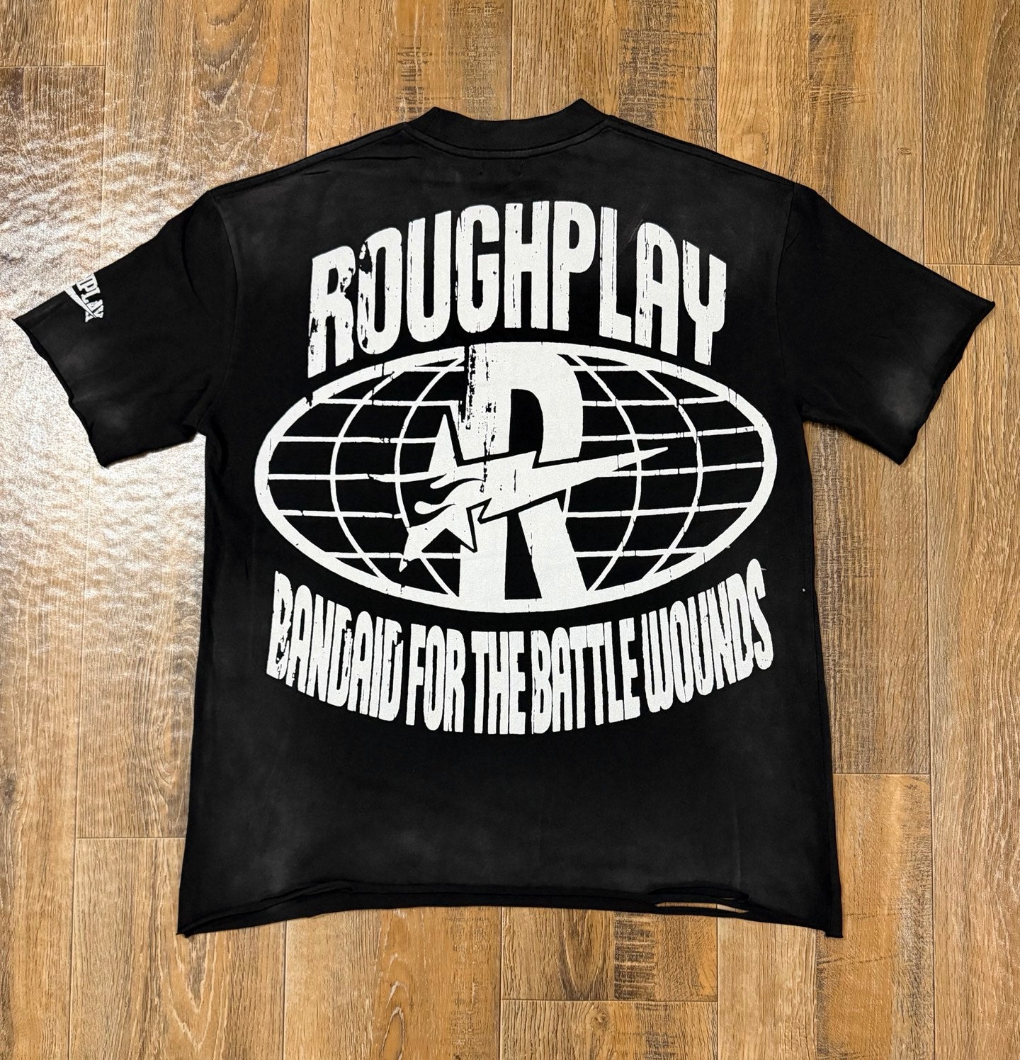 RoughPlay "Bandaid for the Battle Wounds" Cut-Off Tee.