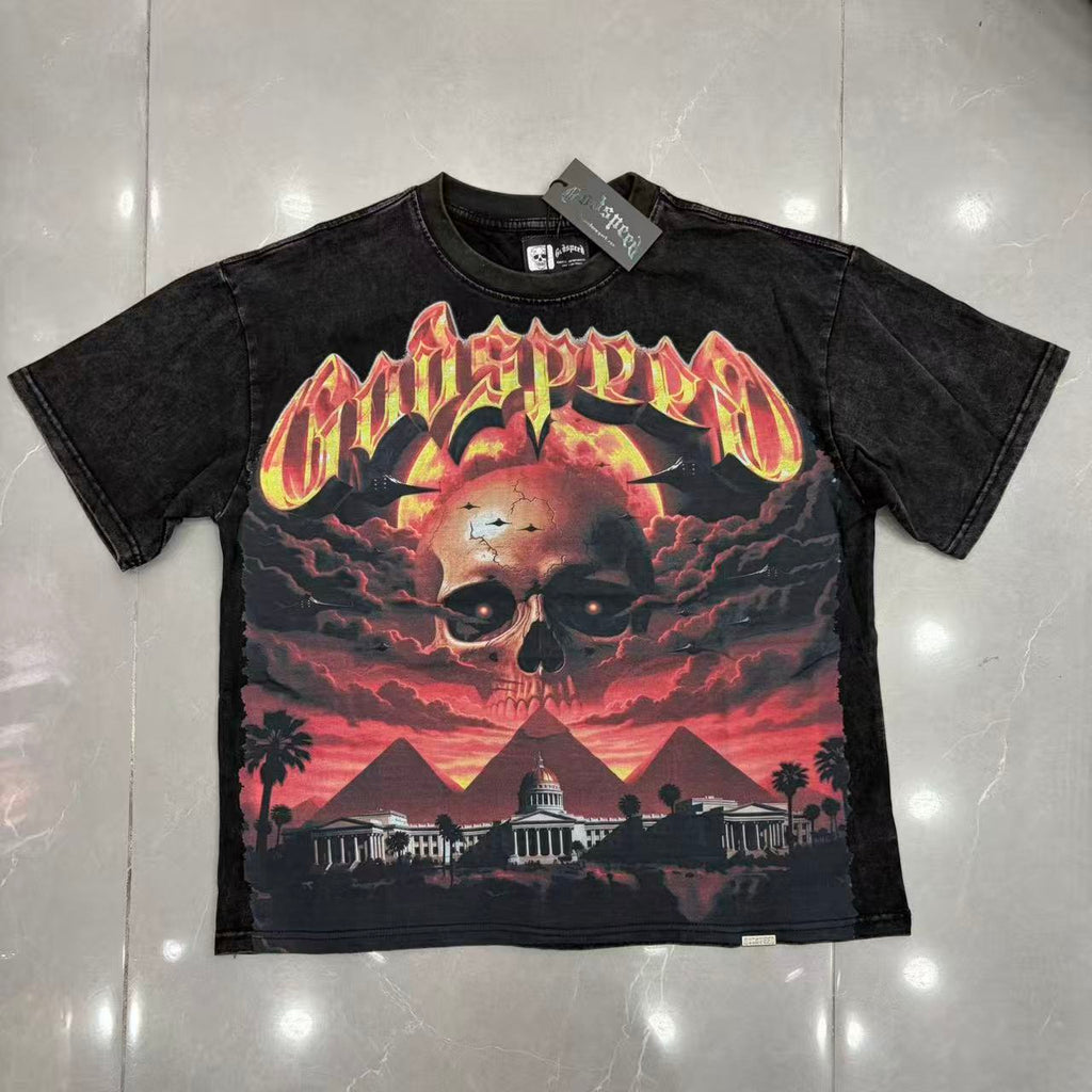 Camiseta Godspeed Echoes of Empires Tee – Black Wash