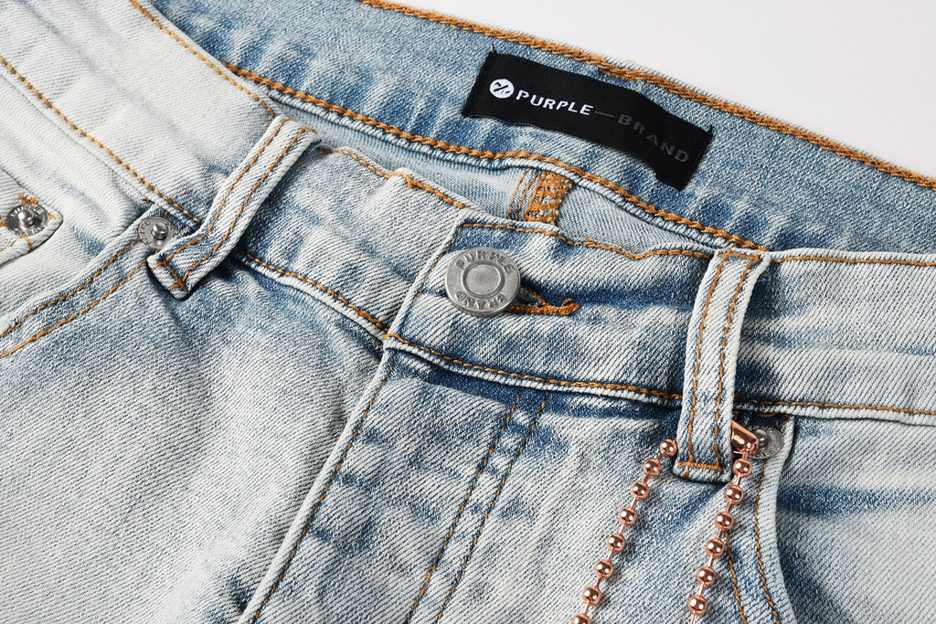 Jeans Purple Brand – Lavado Claro con Roturas