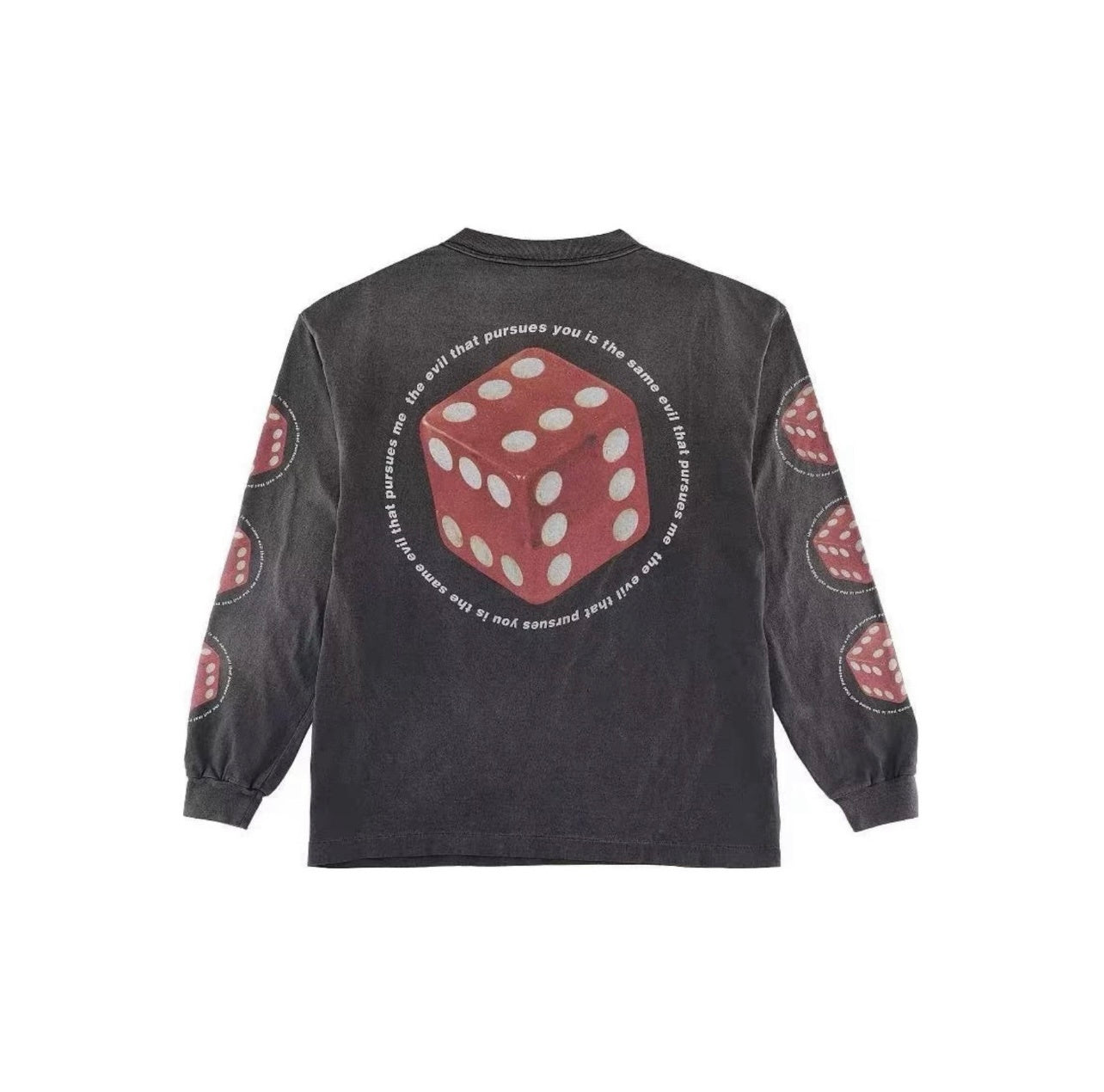 Camiseta Saint Michael – Estampado de Dados Manga Larga