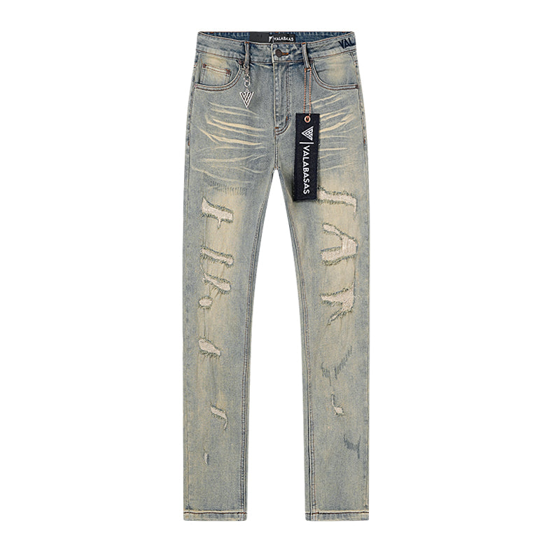 Jeans Valabasas – Lavado Claro con Roturas