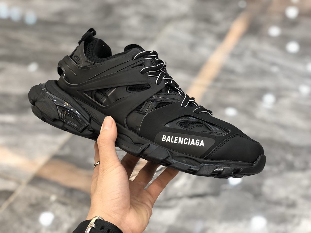 Zapatillas estilo Track 3 / Zapatillas deportivas diseño robusto negro