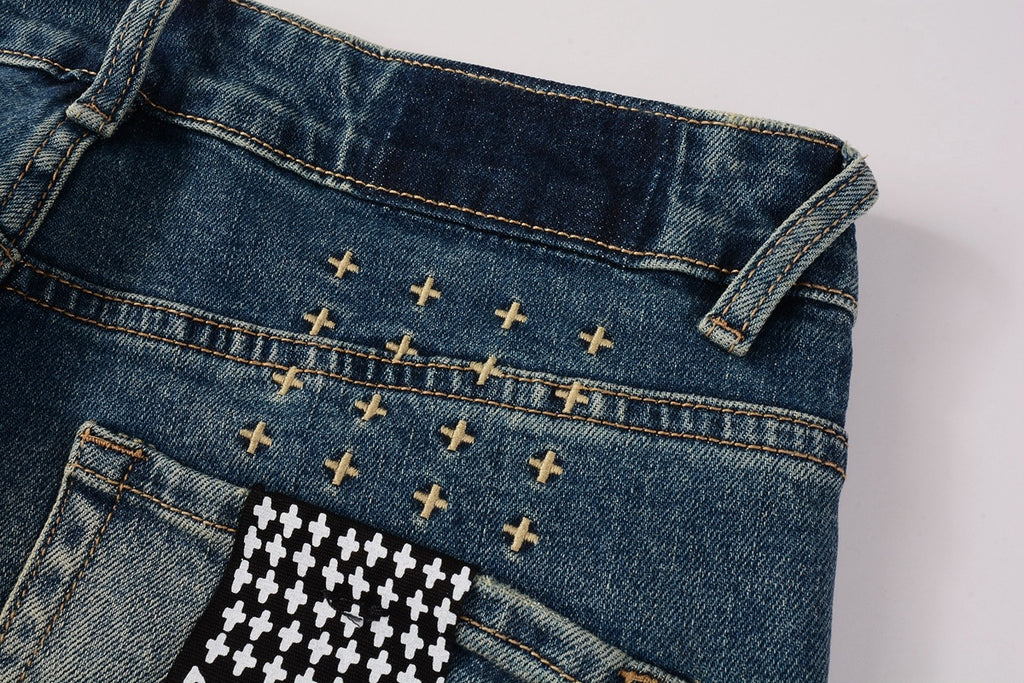 Jeans Ksubi – Lavado Azul Claro Desgastado