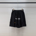 Shorts deportivos con bordado de marca / Shorts urbanos estilo retro