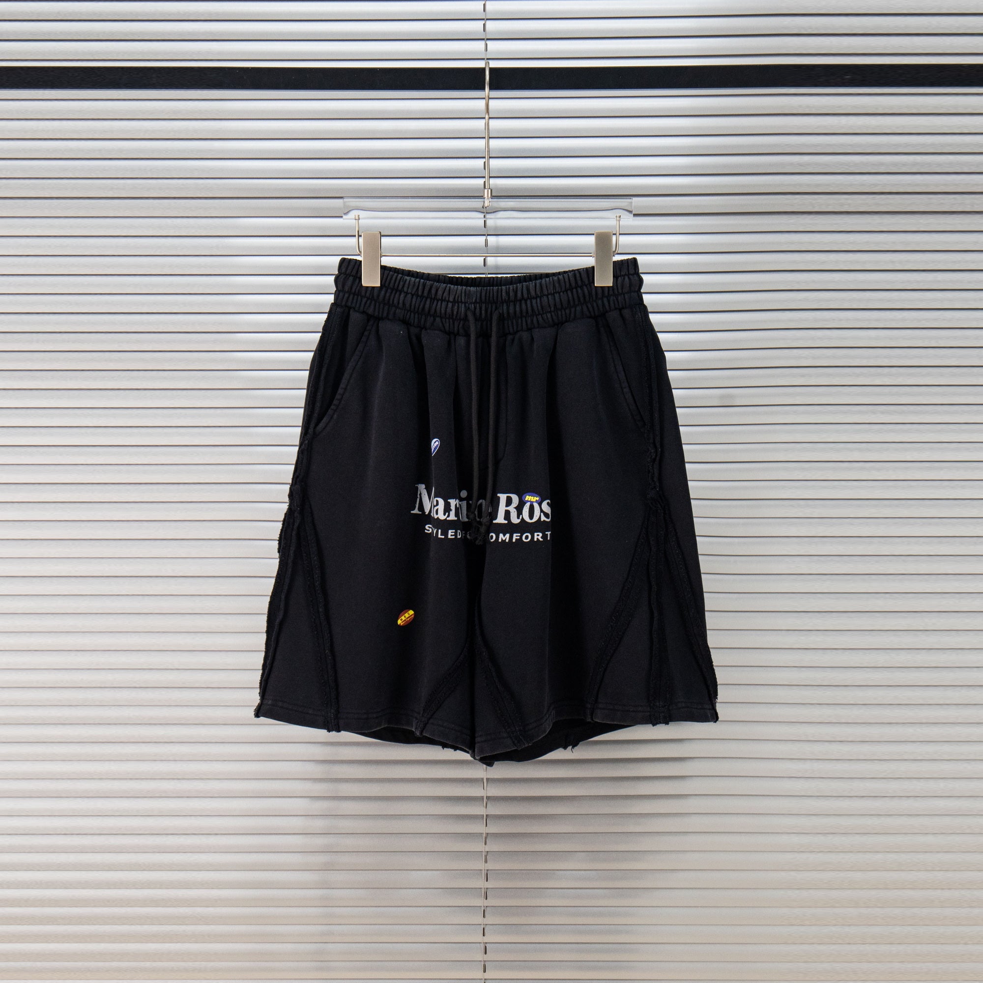 Shorts deportivos con bordado de marca / Shorts urbanos estilo retro