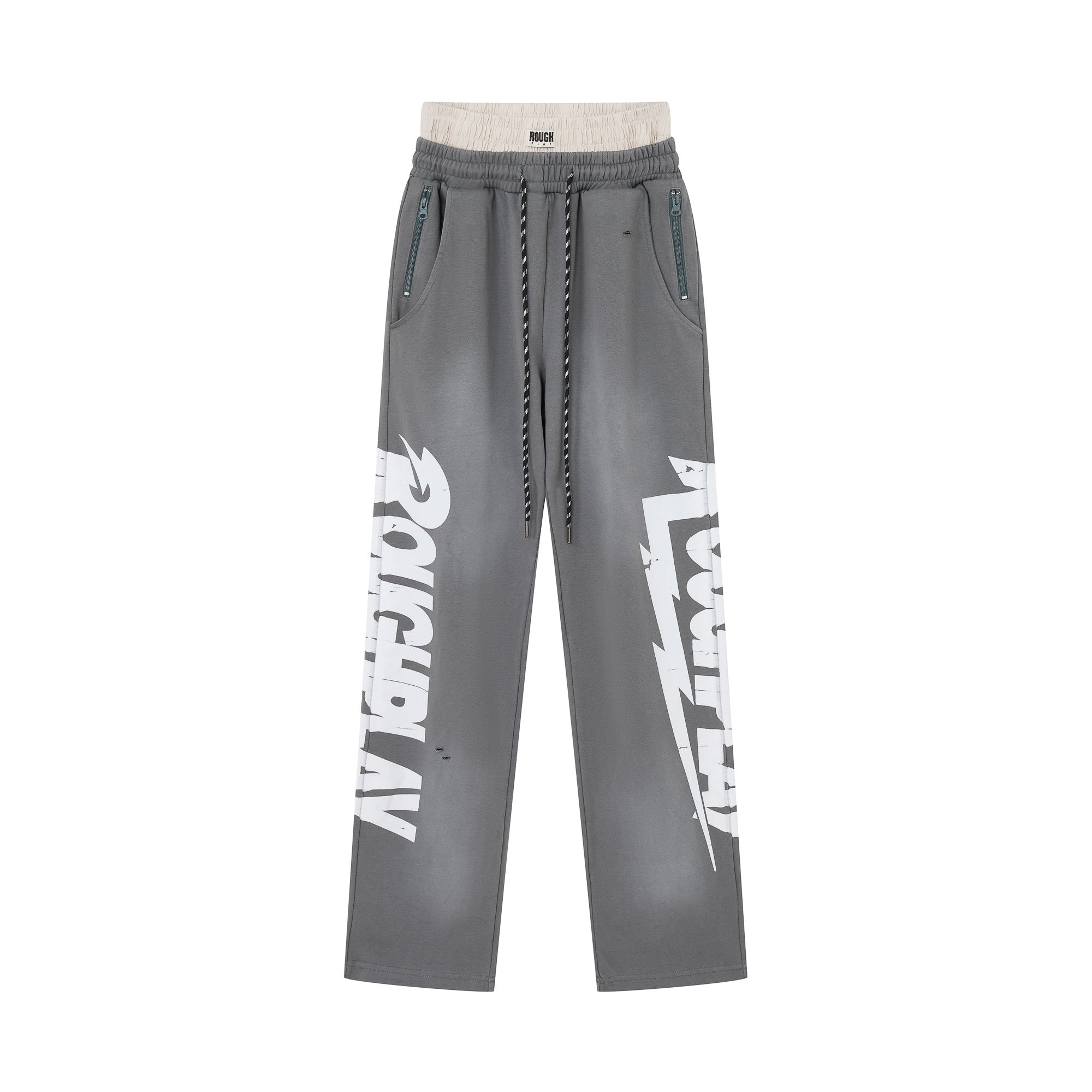 Roughplay Logo Print Fleece Pants