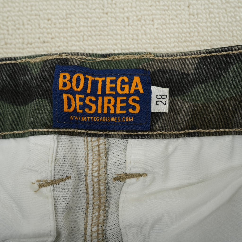 Short Bottega Desires – Camuflaje Cargo Desgastado