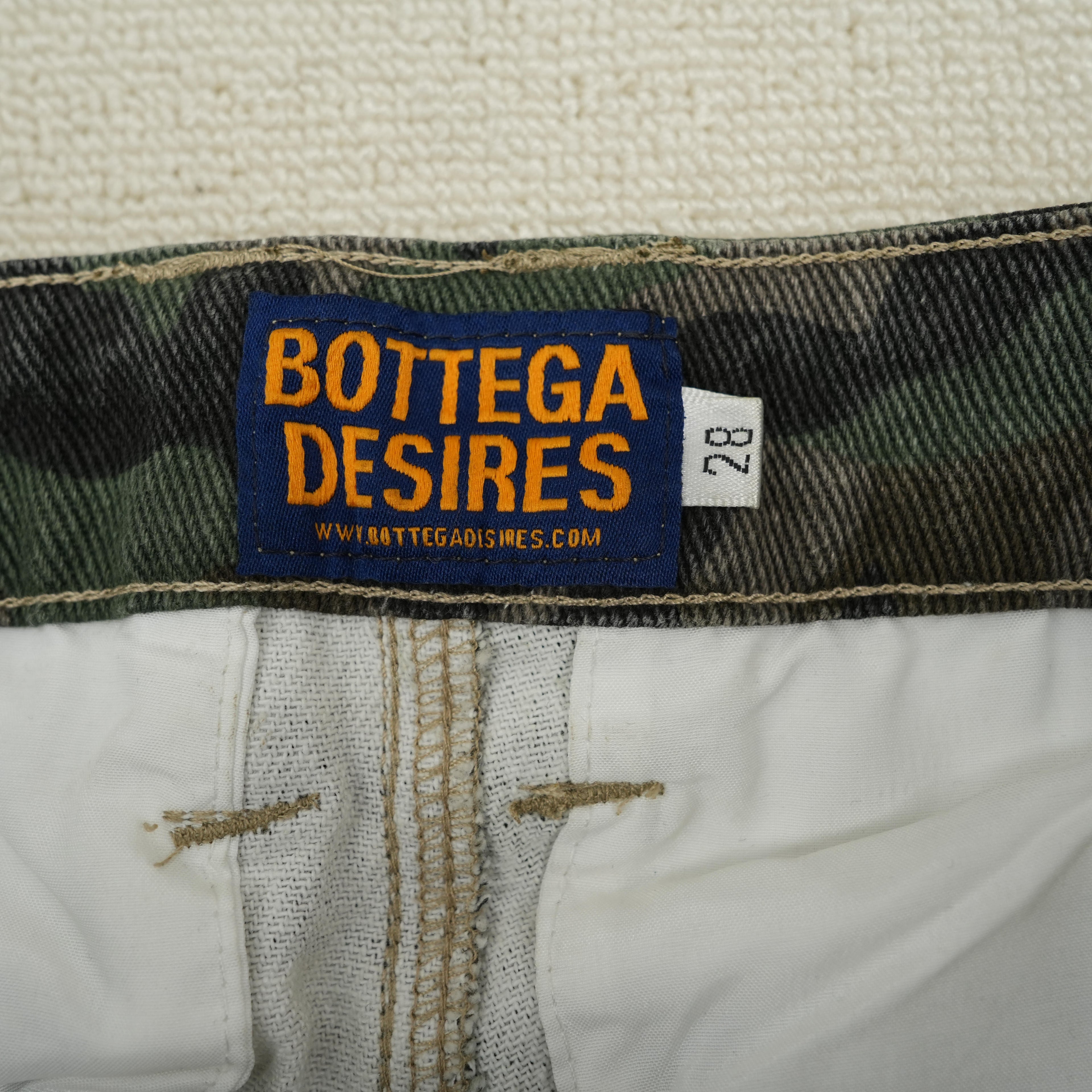 Short Bottega Desires – Camuflaje Cargo Desgastado