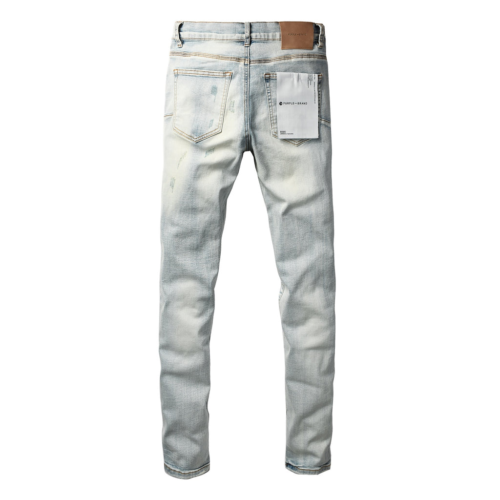Jeans Purple Brand – Lavado Claro con Roturas