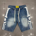 Shorts de Mezclilla Diseño Esquelético