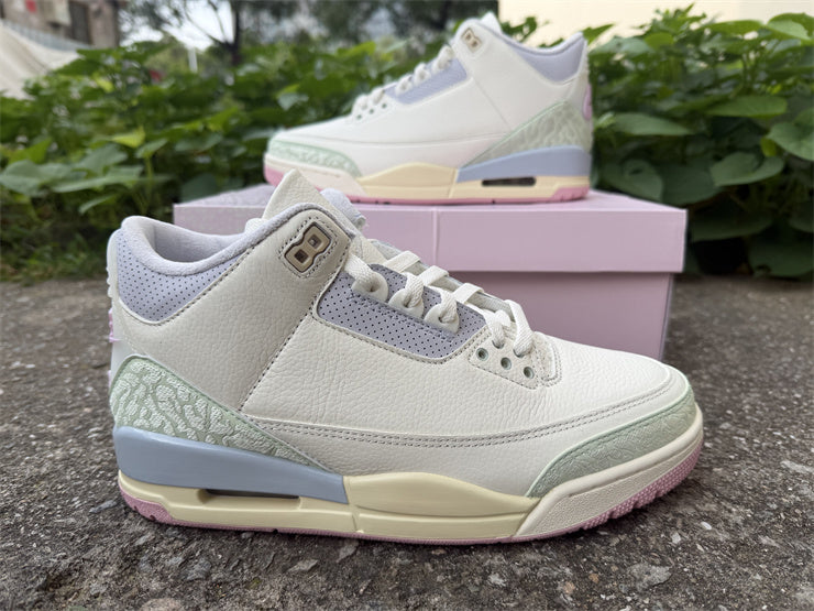 Air Jordan 3 Retro OG "Spring Is In The Air" (Colorway: Sail / Jade Aura / Pink)