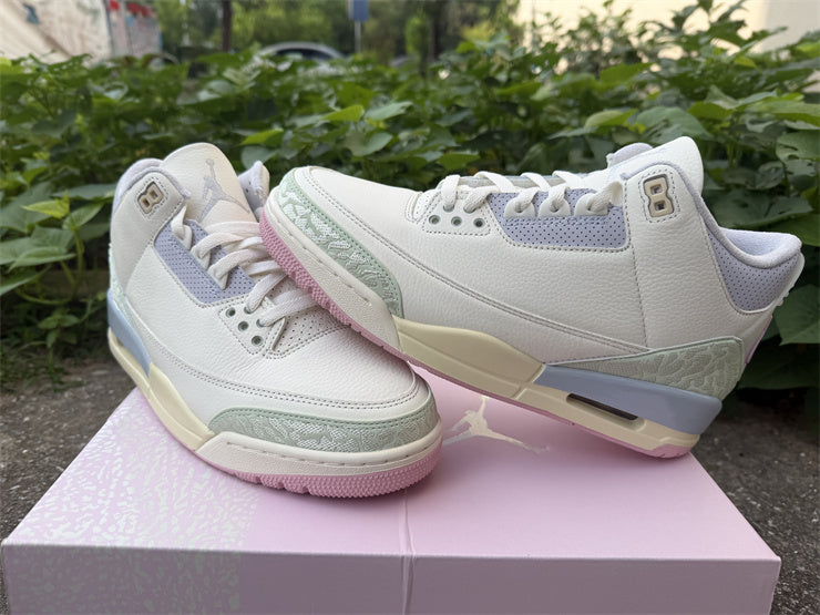 Air Jordan 3 Retro OG "Spring Is In The Air" (Colorway: Sail / Jade Aura / Pink)