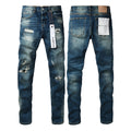 Jeans Purple Brand – Lavado Azul Medio con Roturas