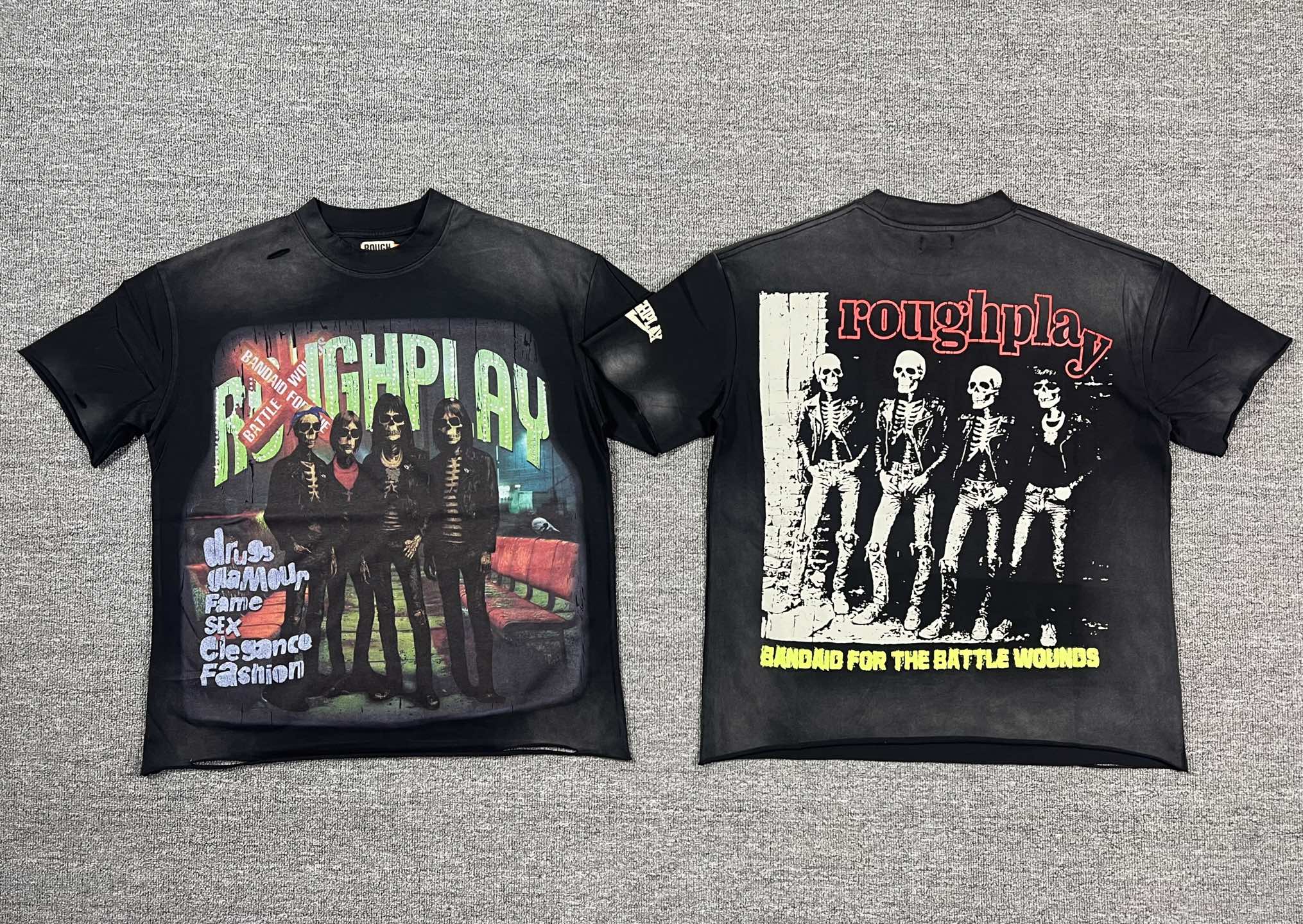 Camiseta Oversize Vintage Rock Washed