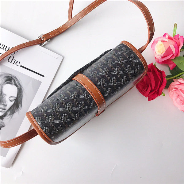 Bolso bandolera con patrón geométrico / Bolso cruzado de diseño clásico