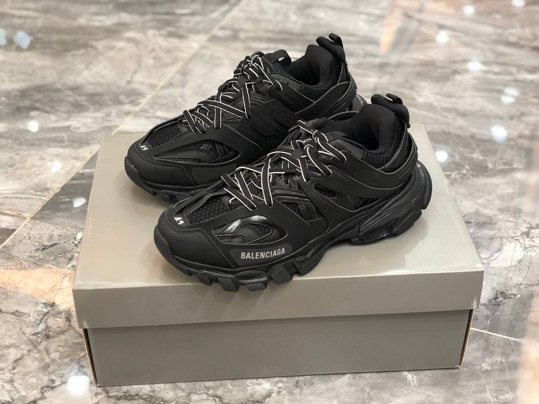 Zapatillas estilo Track 3 / Zapatillas deportivas diseño robusto negro