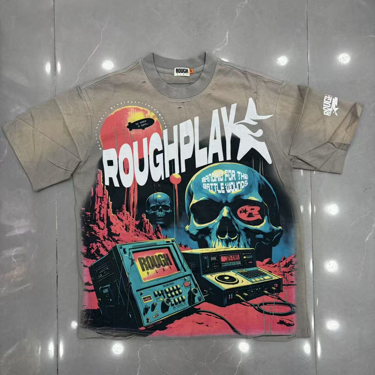 T-Shirt Rough Play "Bandaid For The Battle Wounds" - Heavyweight Streetwear