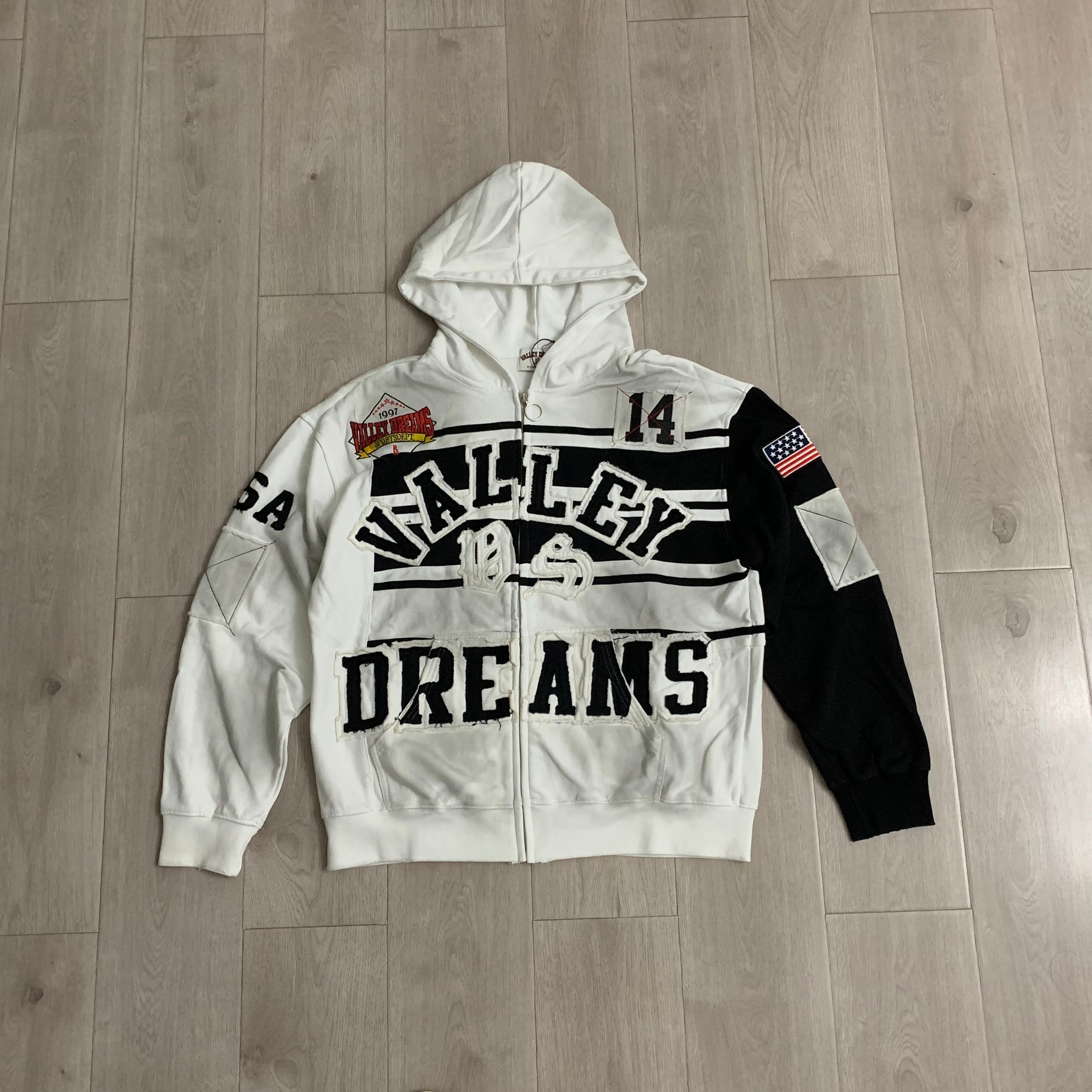 Abrigo Vale Forever "Valley Dreams" Collage Zip-Up Hoodie