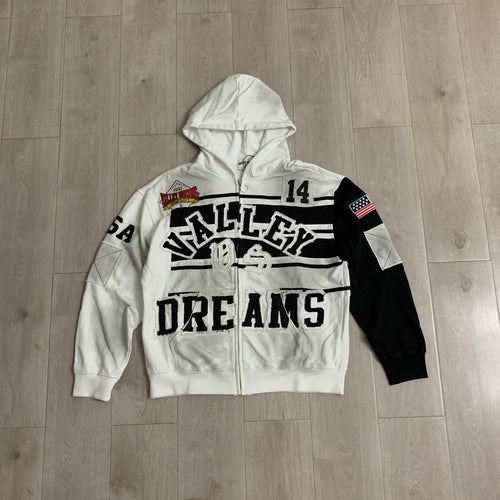 Abrigo Vale Forever "Valley Dreams" Collage Zip-Up Hoodie