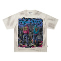 Camiseta Corta Urbana BKYS "Disaster" - Off-White / Gris Claro