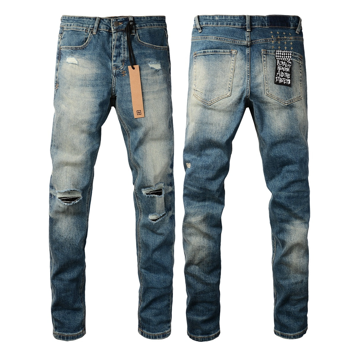 Jeans Ksubi – Lavado Azul Claro Desgastado