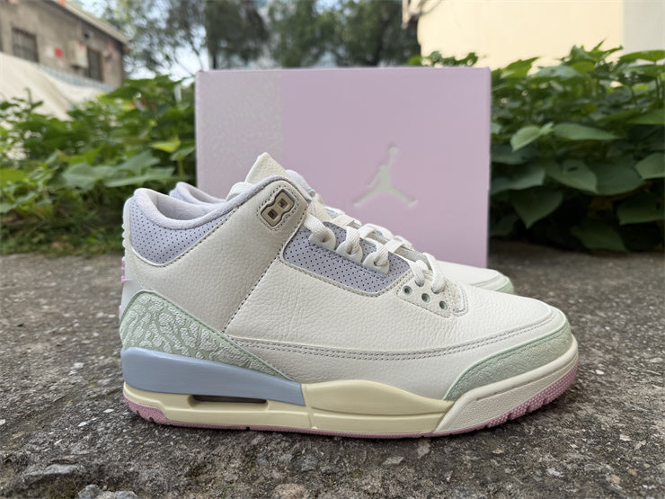 Air Jordan 3 Retro OG "Spring Is In The Air" (Colorway: Sail / Jade Aura / Pink)