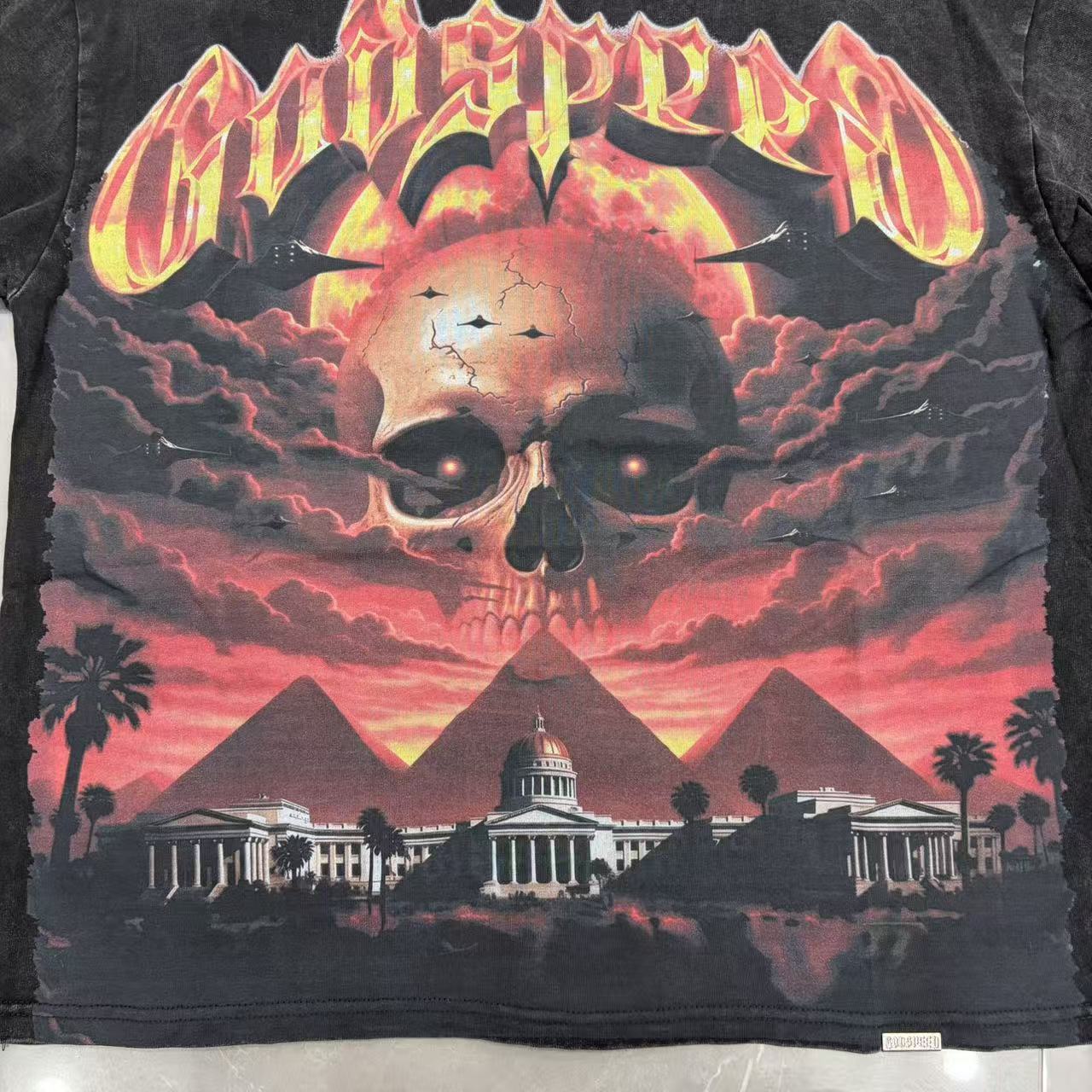 Camiseta Godspeed Echoes of Empires Tee – Black Wash