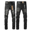 Jeans Ksubi – Negro Desgastado con Logo
