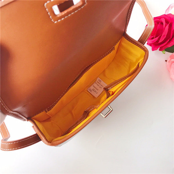 Bolso bandolera con patrón geométrico / Bolso cruzado de diseño clásico