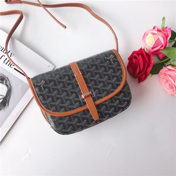 Bolso bandolera con patrón geométrico / Bolso cruzado de diseño clásico