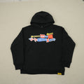 Sudadera Negra con Capucha – Diseño Colorido Exclusivo