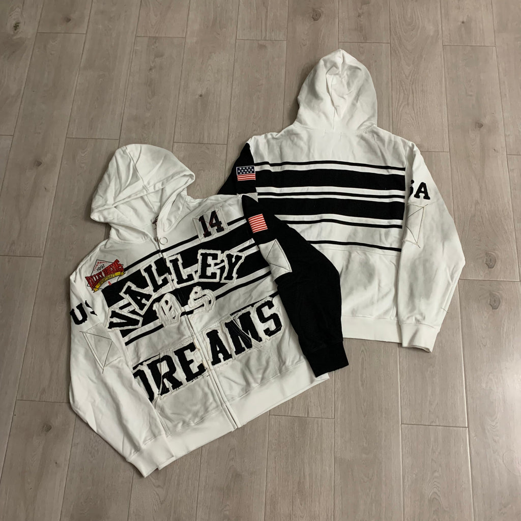 Abrigo Vale Forever "Valley Dreams" Collage Zip-Up Hoodie