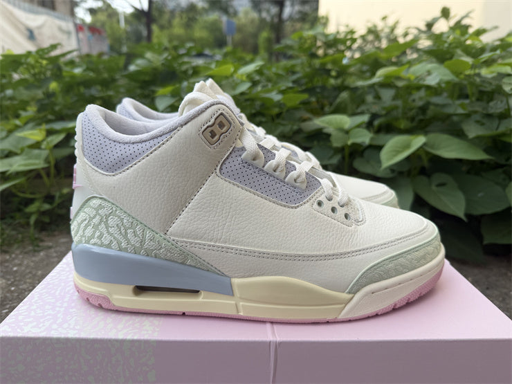 Air Jordan 3 Retro OG "Spring Is In The Air" (Colorway: Sail / Jade Aura / Pink)