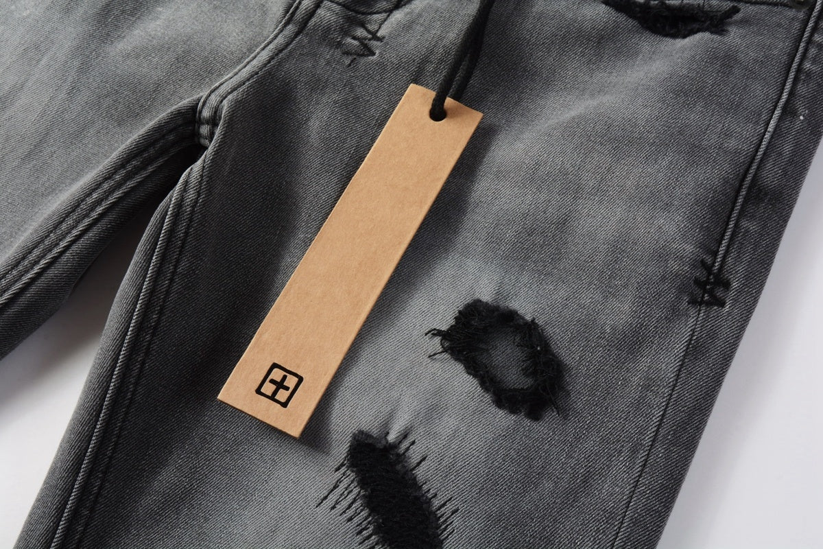 Jeans Ksubi – Lavado Gris con Detalles