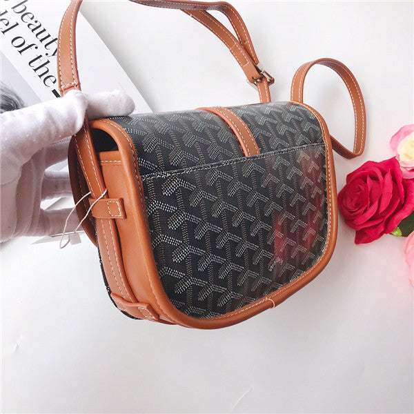 Bolso bandolera con patrón geométrico / Bolso cruzado de diseño clásico