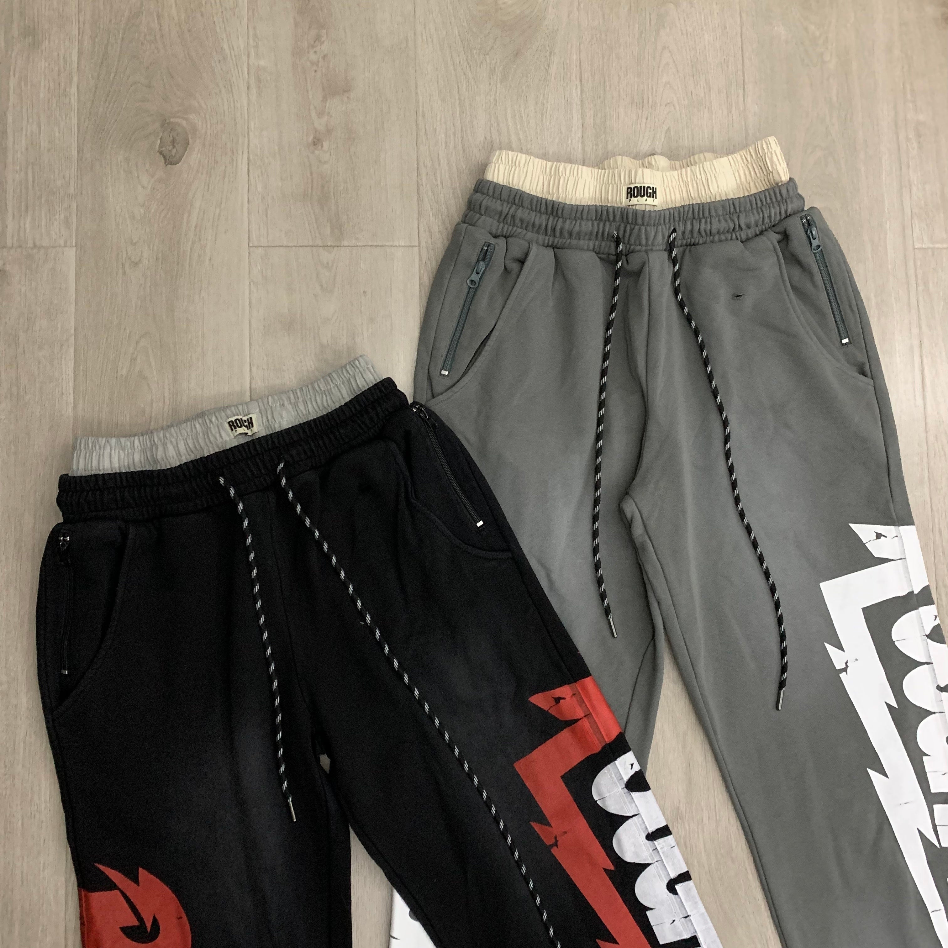 Roughplay Logo Print Fleece Pants