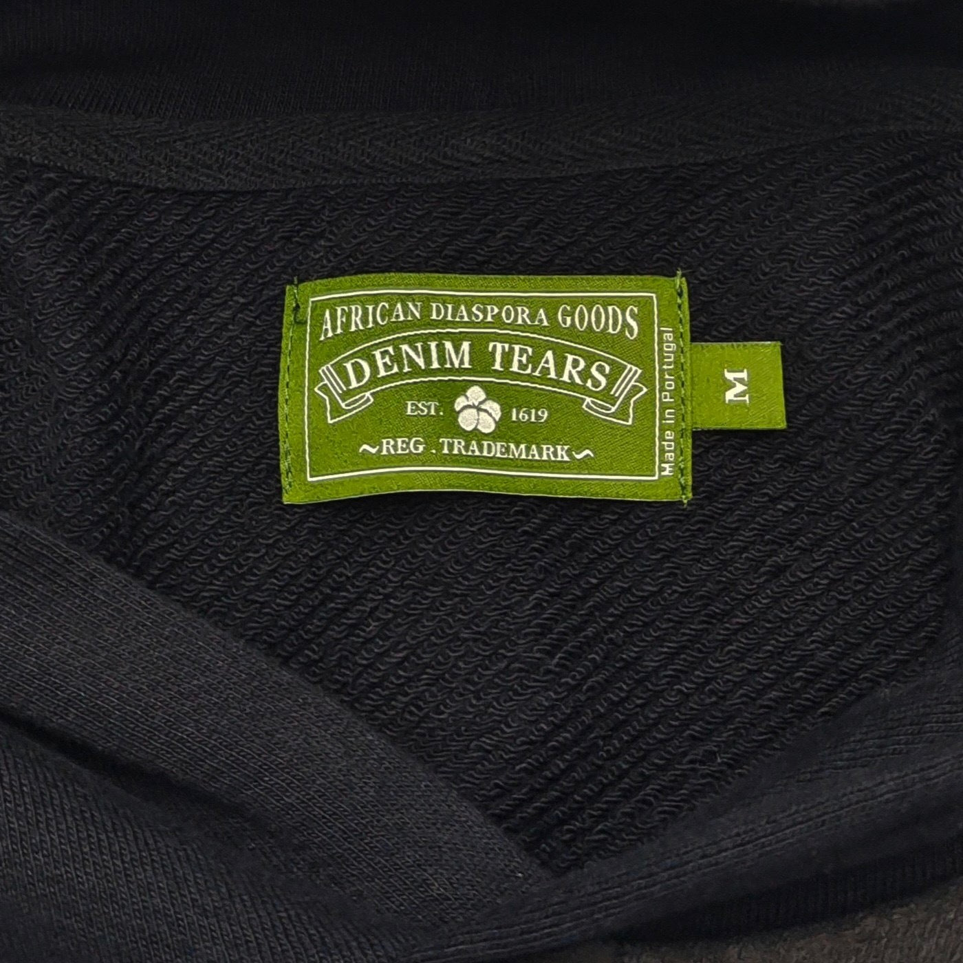 Sudadera Denim Tears – Patrón Corona de Flores Completo