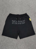 Short Deportivo Negro con Texto – Estilo Urbano