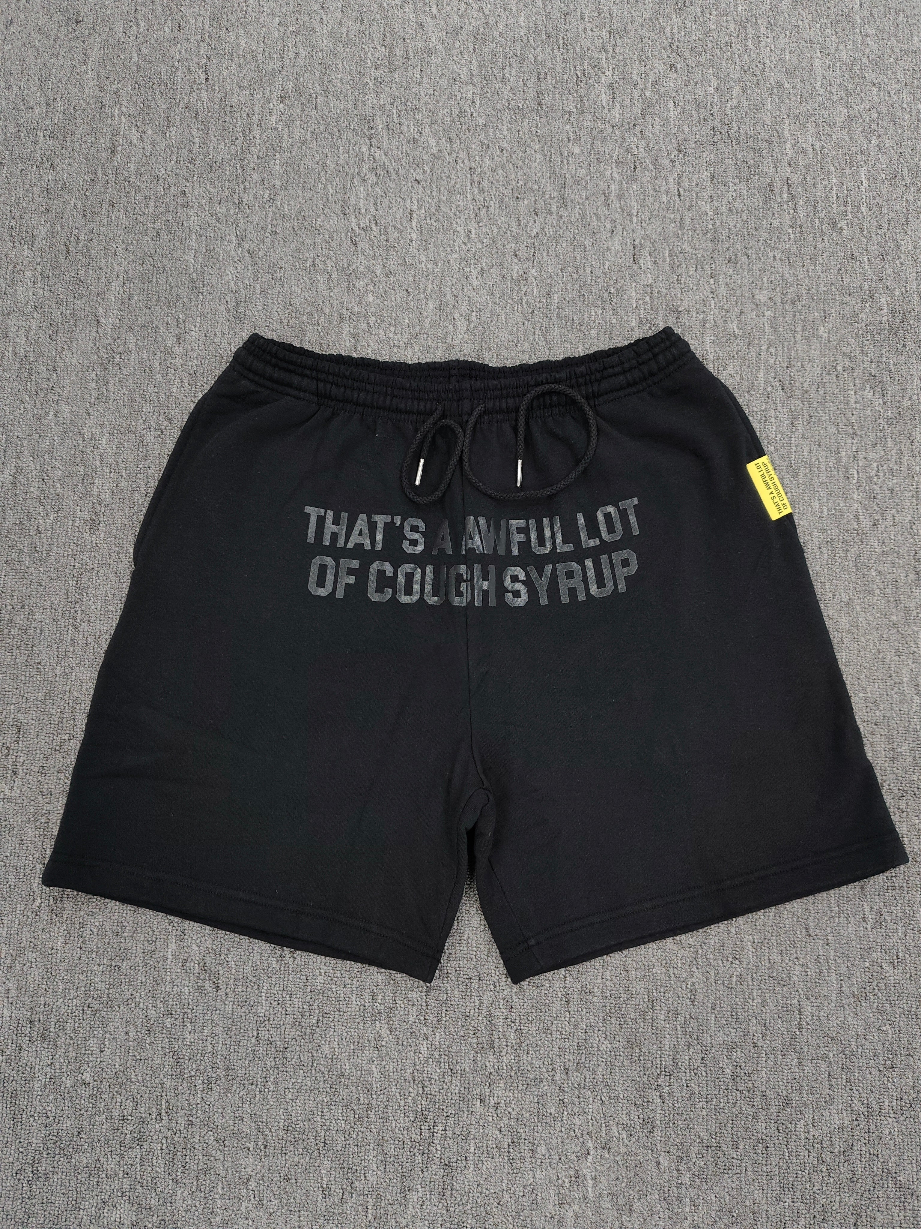 Short Deportivo Negro con Texto – Estilo Urbano