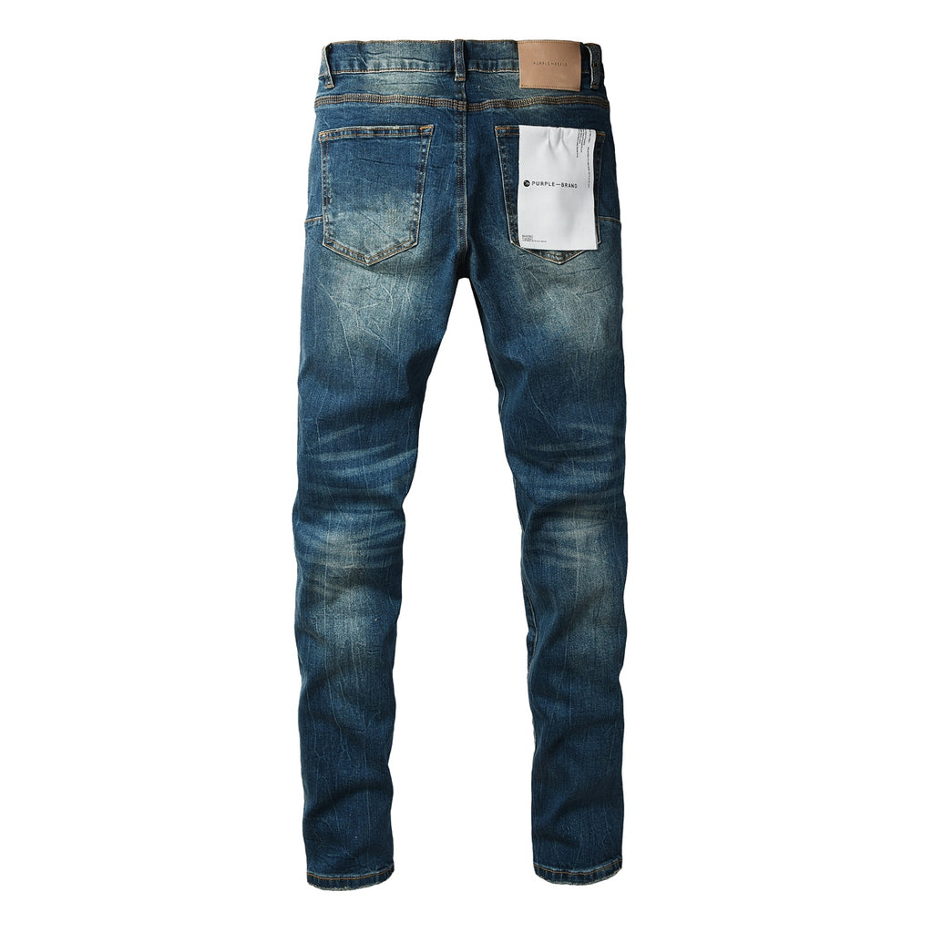 Jeans Purple Brand – Lavado Azul Medio con Roturas