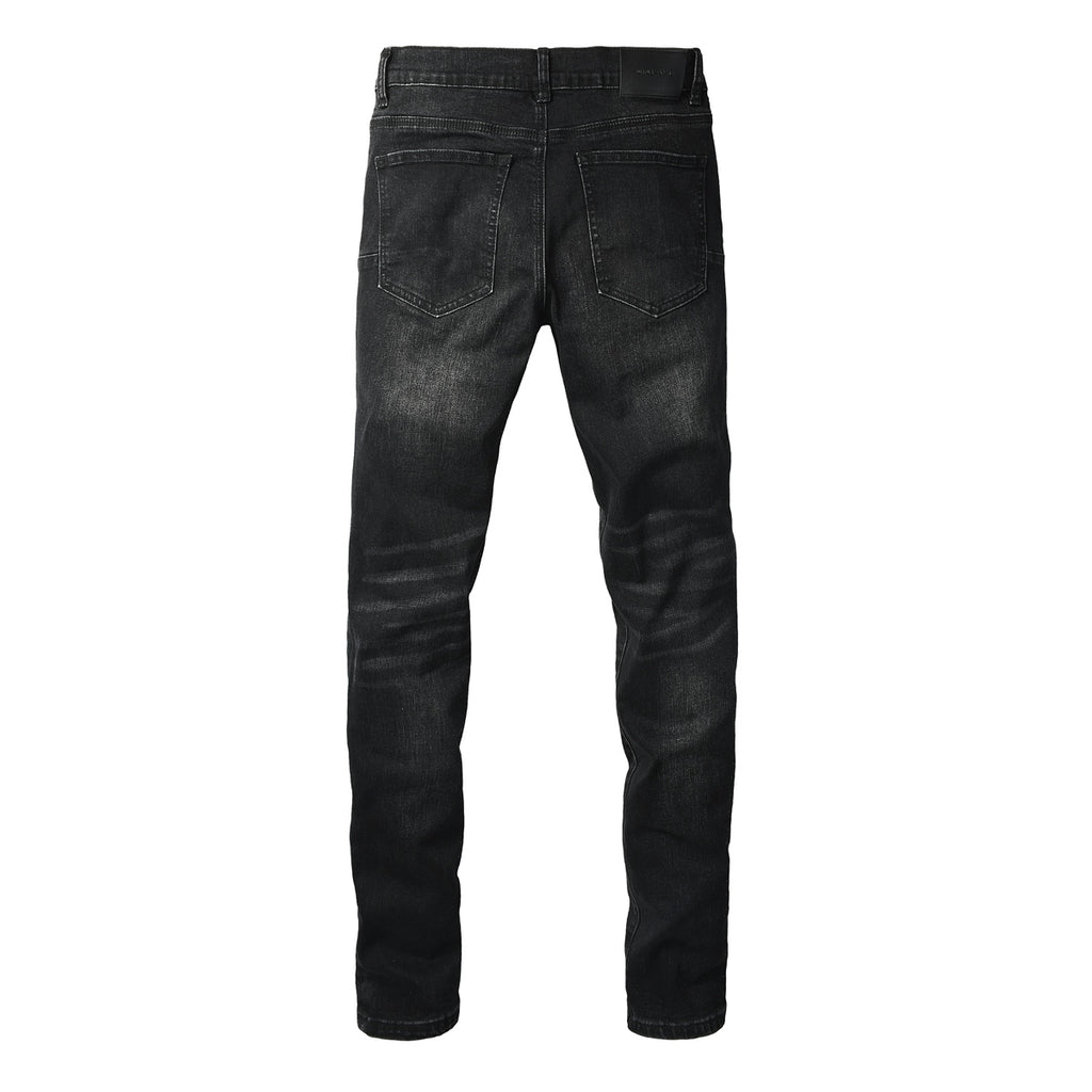 Jeans Negro Desgastado – Detalles en Pedrería