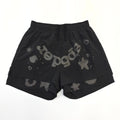 Shorts Sp5der – Doble Capa con Logo y Estrellas