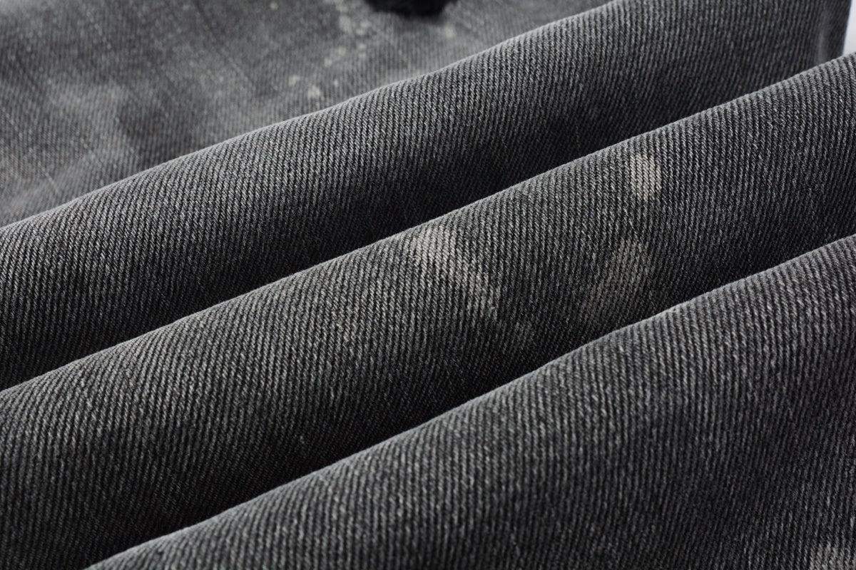 Jeans Ksubi – Lavado Gris con Detalles