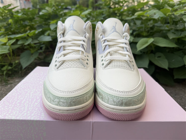 Air Jordan 3 Retro OG "Spring Is In The Air" (Colorway: Sail / Jade Aura / Pink)