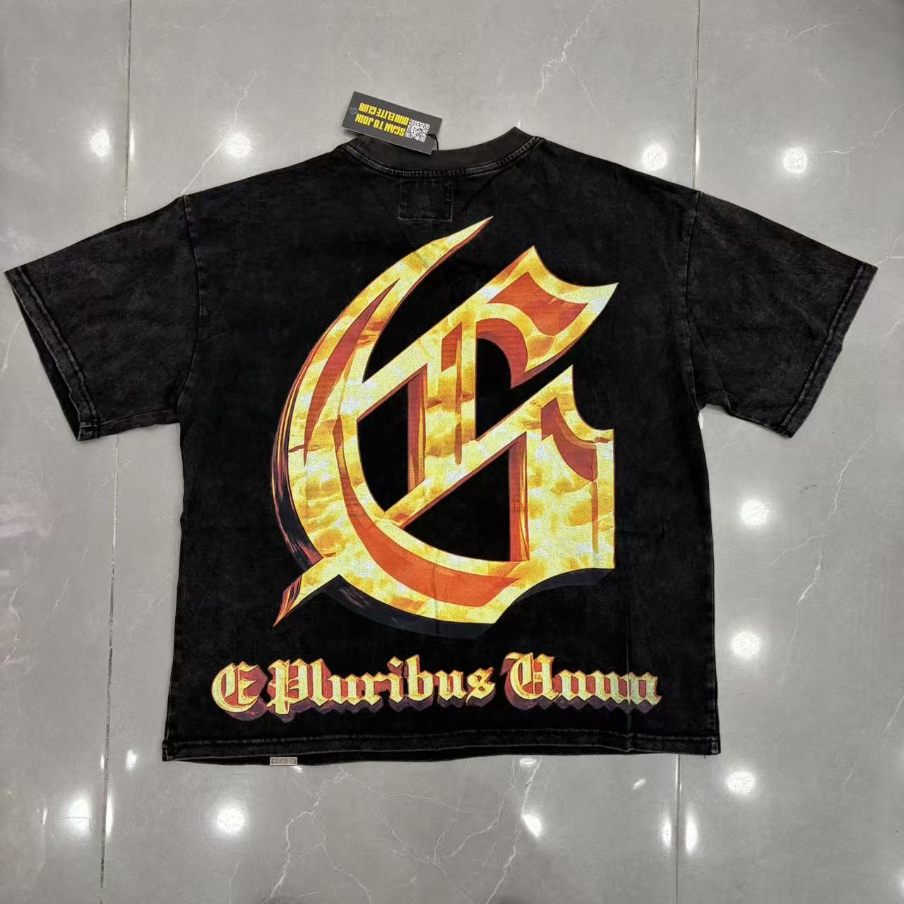 Camiseta Godspeed Echoes of Empires Tee – Black Wash