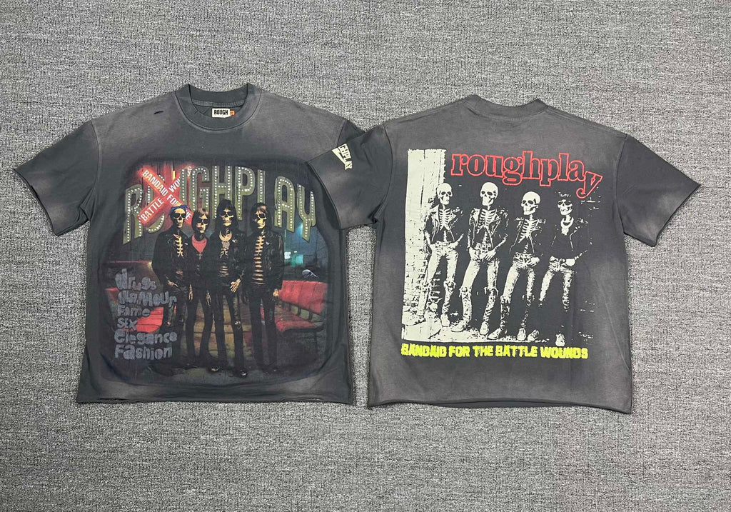Camiseta Oversize Vintage Rock Washed